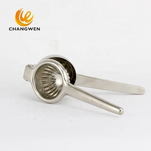 High quality custom metal fruit juice squeezer 304 stainless steel manual lemon squeezer