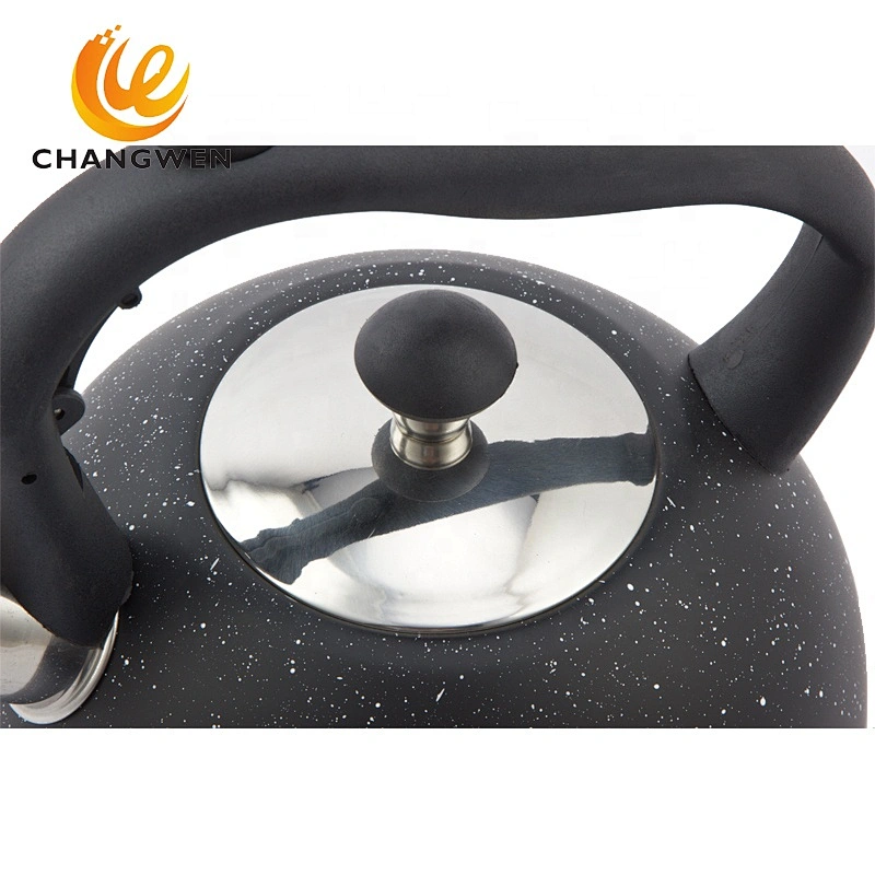 Black handle bakelite stainless steel kettle polishing water boiler 3.0L