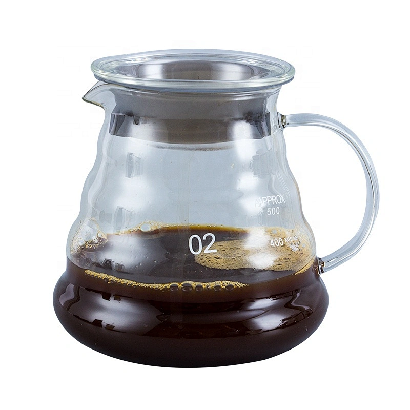 360ml/600ml/800ml Glass Cloud Pot Coffee Share Pot Pour Over Coffee Pot for Family Use