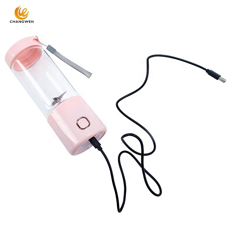 hot selling portable mini usb recharging travel juicer blender 4 blades ice chopper juicer
