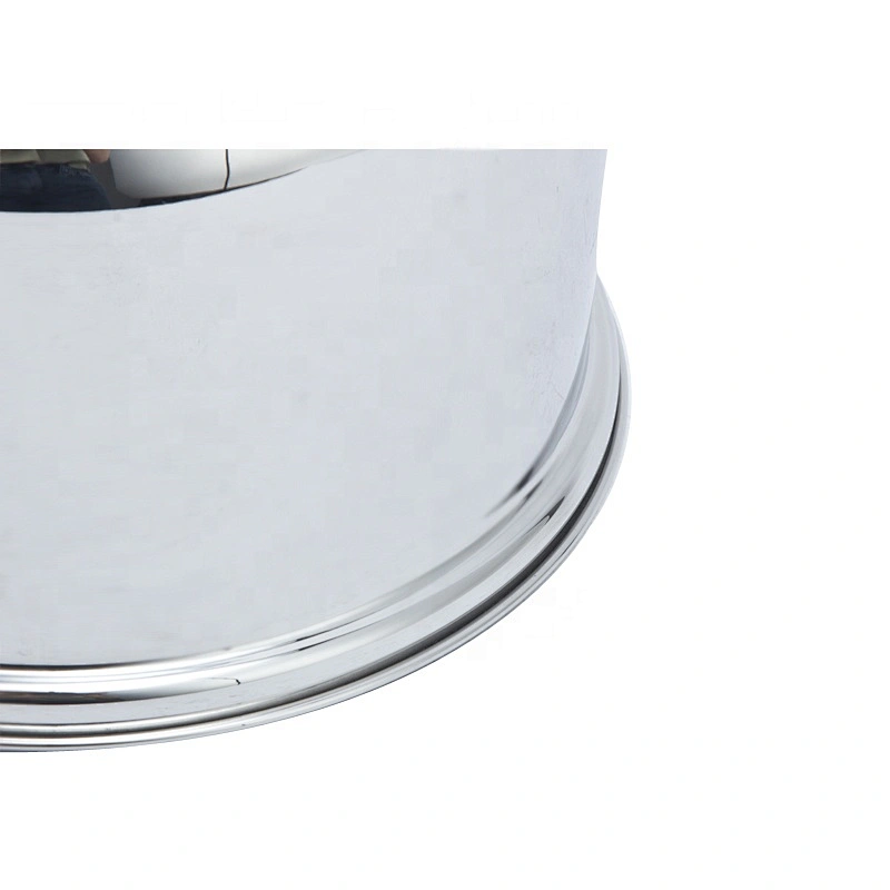 Kitchenware accessory 18cm casserole stainless steel soup pot with glass lid