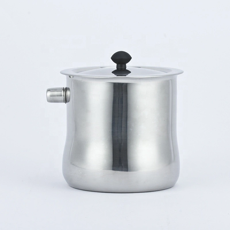 Milkpots stainless steel milk boiling pot with black bakelite handle