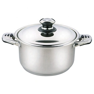 Factory price 16pcs kitchen use cook wares cookware set with thermo knob ss lid