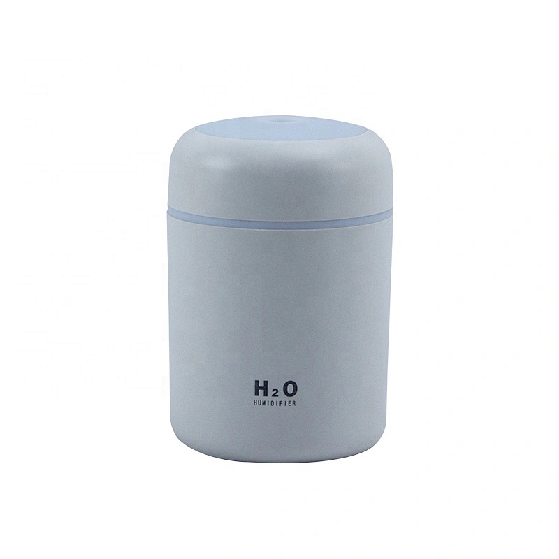 Portable 300ml USB Ultrasonic Cool Mist Maker Car Air Humidifier Purifier with Multicolor LED Light