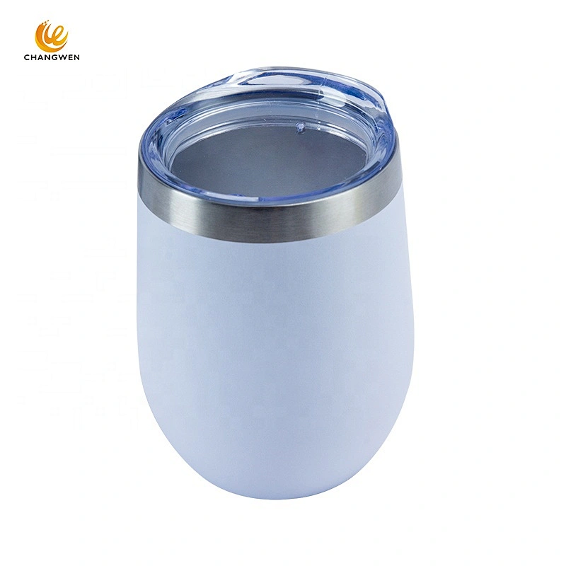 Hot Selling Custom Egg Shape Double Wall Vacuum Insulated Stainless Steel Travel Tumbler Cups for Coffee Wine water