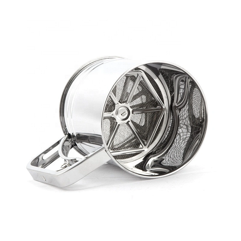 China Wholesale Kitchen Gadgets Creative Baking Tools Stainless Steel Flour Sifter Mesh Flour Sieve Cup