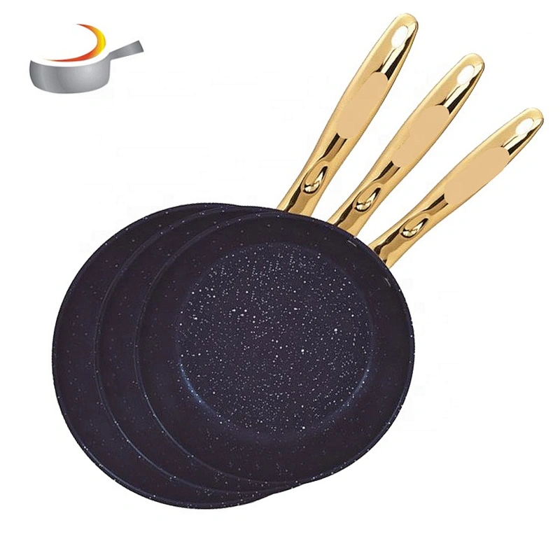 201 folded edge Frypan Set stainless steel