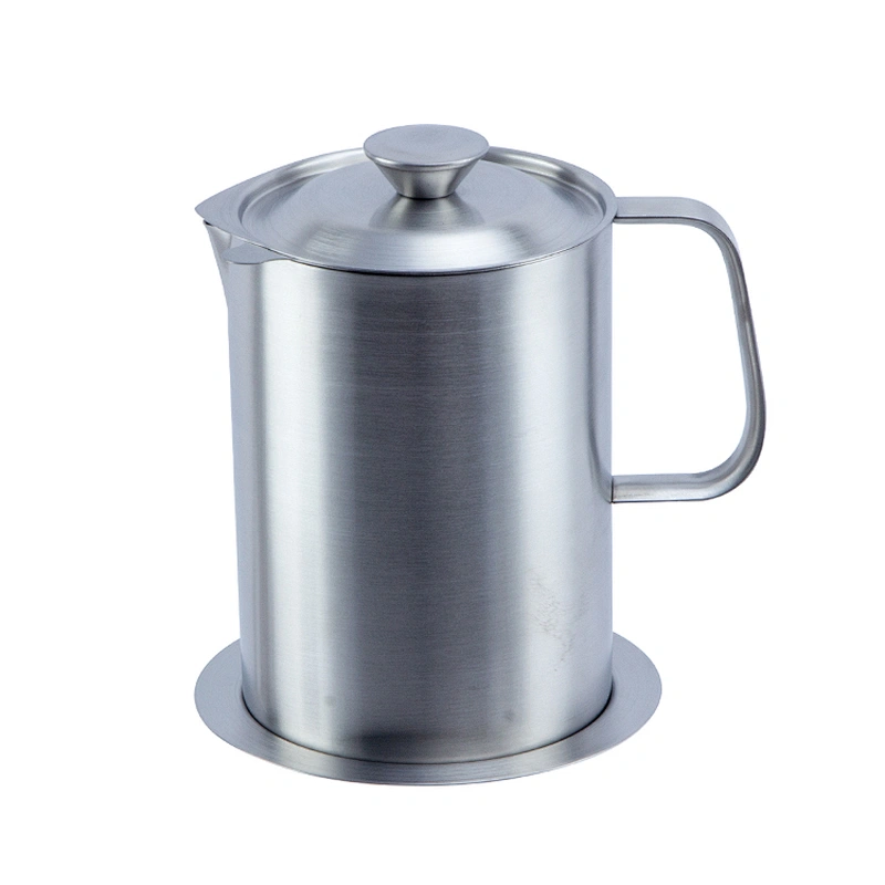 Hot-Selling Non-slip Removable Filter Oil pot  For Household Kitchen stainless steel oil pot