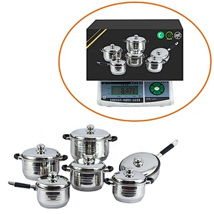 home kitchen appliance 12pcs Stainless Steel pot non stick cookware set with silicone handles
