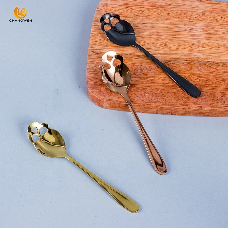 High quality 304 Stainless Steel Tableware Coffee Scoop Ice Cream Candy Tea Spoon