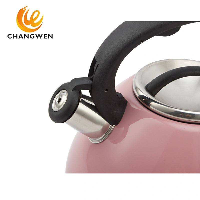 Free kitchen Appliances colorful capsule bottom Water Kettle Stainless Steel Whistling Kettle Tea Kettle  with handle