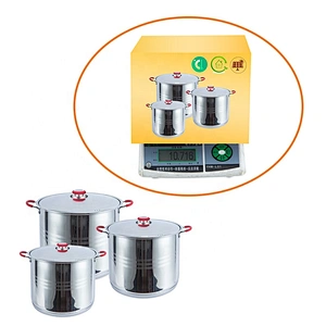 Kitchen chef 6 pcs big size casserole set Stainless Steel Stock Pot Cookware