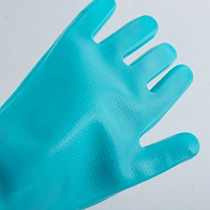 2020 Hot Selling Multifunctional Heat and Slip Resistant kitchen cleaning tools silicone dishwashing brush with Wash Scrubber
