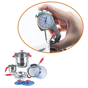 12 pcs Kitchen Cookware Stainless Steel cookware set with glass lid