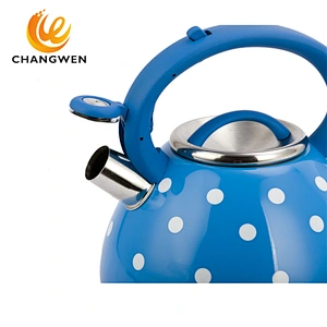 Stainless Steel Water Kettle Whistling 3L Whistling Kettle Quality Tea Pot Red Spout Locking Cover Stovetop Whistling Kettle