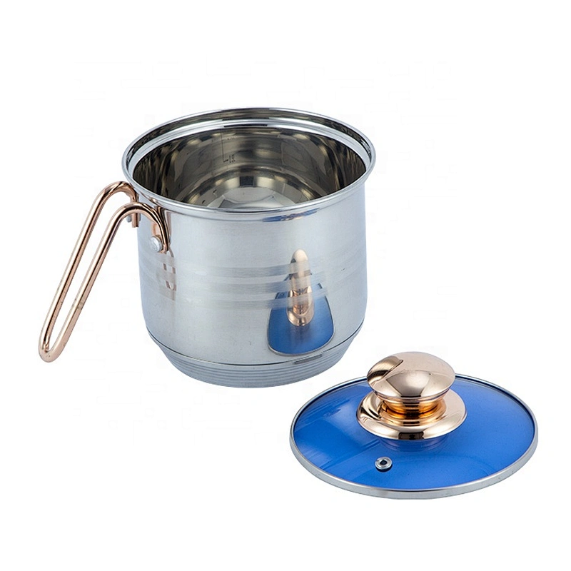 5 steps bottom ss201 milk pot stainless steel milk jug steel pot