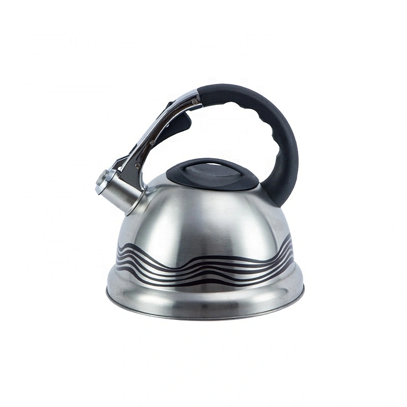 3L Stainless Steel Non Electric Teapot, Induction kettle with black bakelite handle
