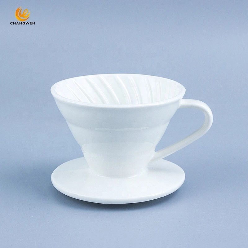 High Quality Coffee Brewing Accessories ceramics V60 shaped Coffee Filter Cup coffee Filter drippe