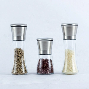 Kitchen Accessories Stainless Steel Pepper Mill Salt and Pepper Grinder Set