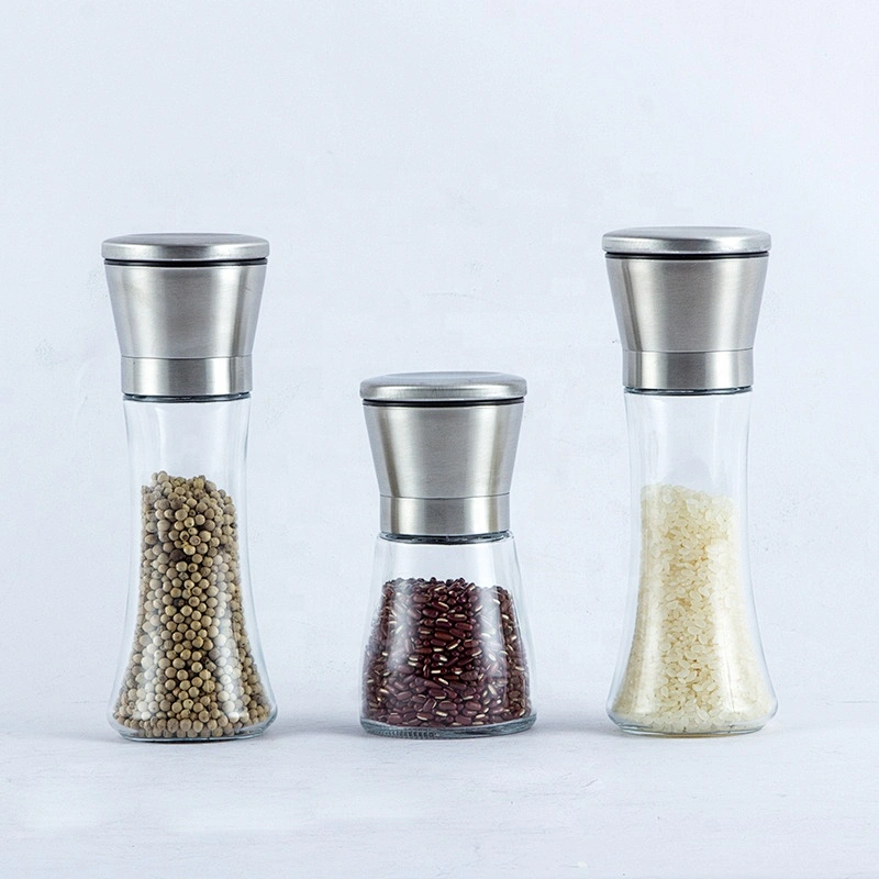Kitchen Accessories Stainless Steel Pepper Mill Salt and Pepper Grinder Set