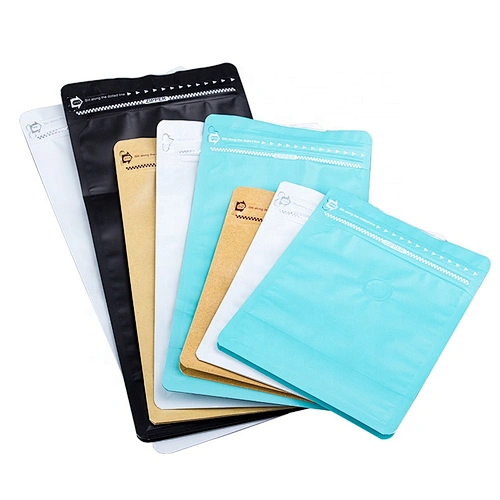 wholesale 250g to 1kg aluminum foil baking bag stand up packaging coffee bags with air valve
