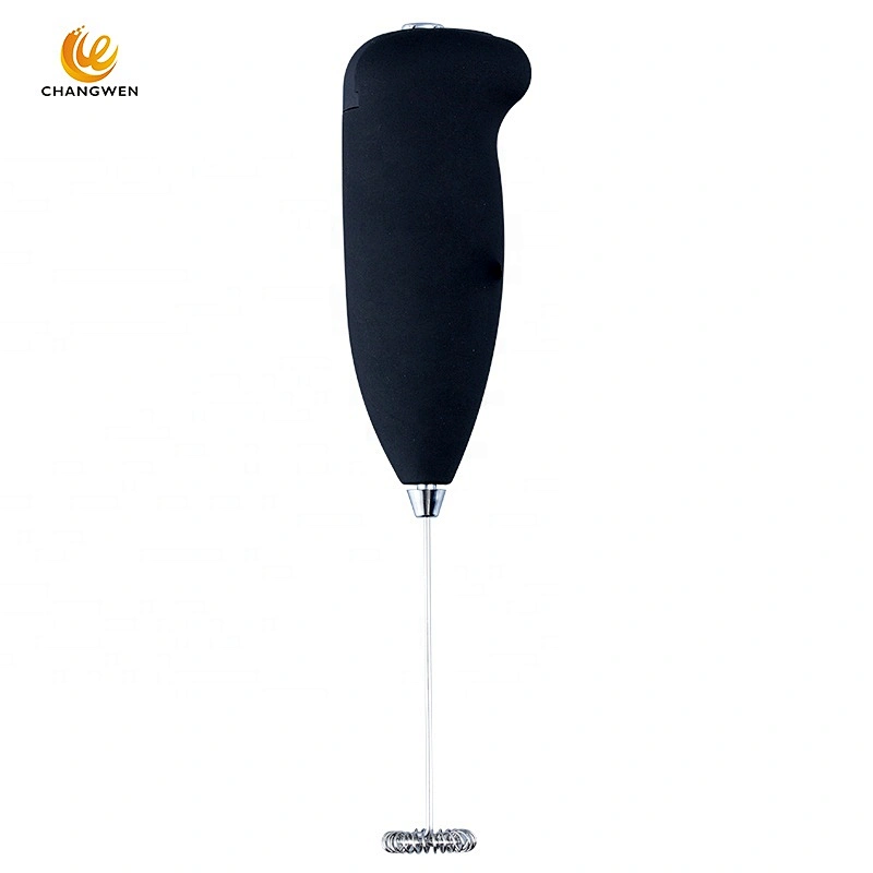 Wholesale custom ABS handheld mini battery powered stainless steel electric milk Coffee frother
