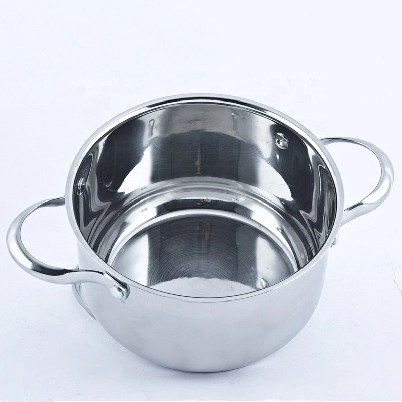 18cm with lid cooking stainless steel  cookware pot casserole set