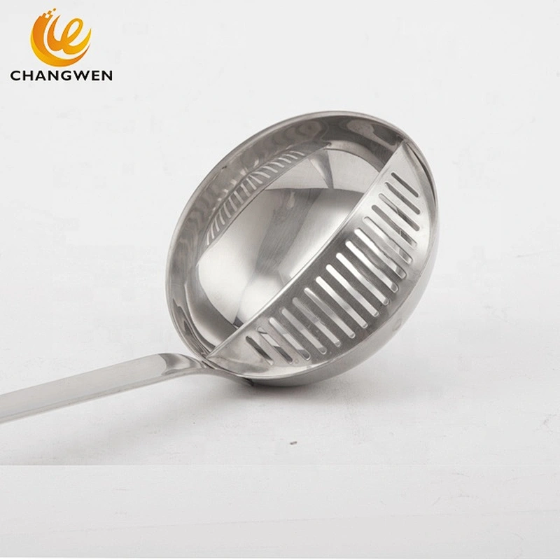 Stainless Steel 304 Kitchen Tool Soup Ladle Slotted Ladle Big Soup Spoon Slotted Spoon Cooking Tool Gadgets