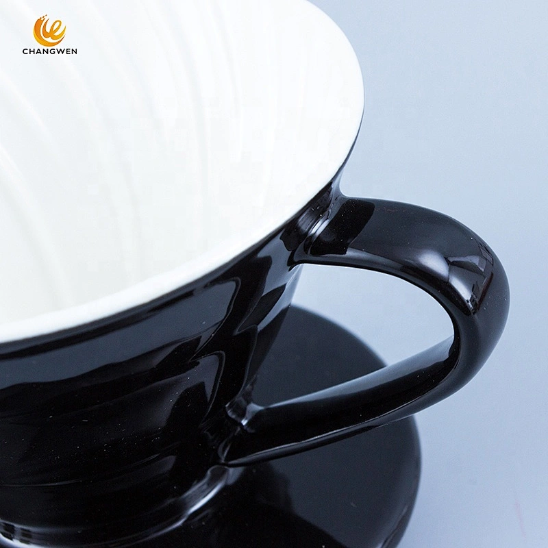 High Quality Coffee Brewing Accessories ceramics V60 shaped Coffee Filter Cup coffee Filter drippe