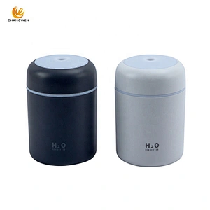 Portable 300ml USB Ultrasonic Cool Mist Maker Car Air Humidifier Purifier with Multicolor LED Light