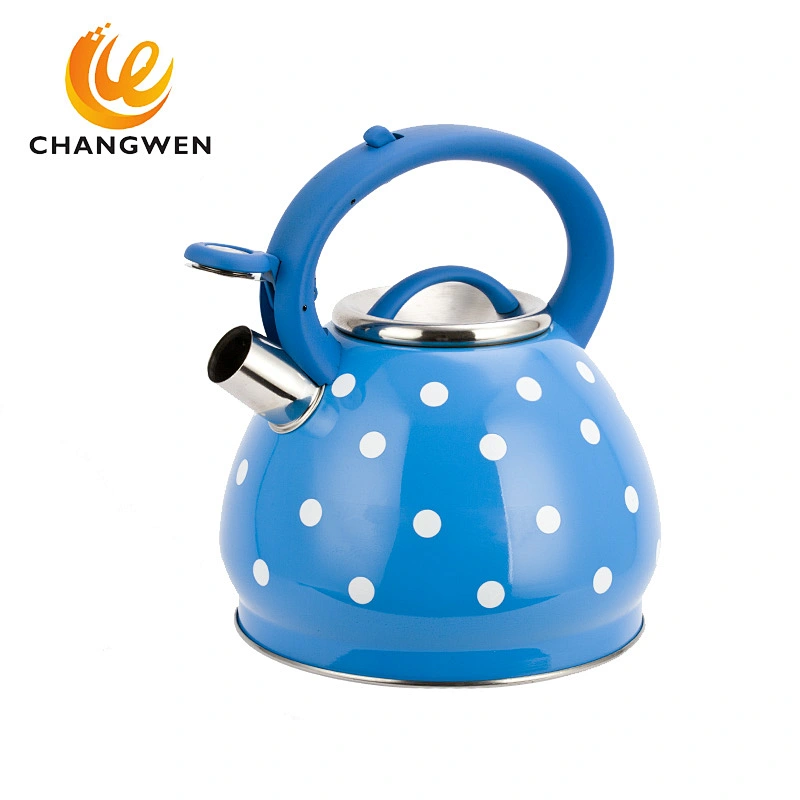 Stainless Steel Water Kettle Whistling 3L Whistling Kettle Quality Tea Pot Red Spout Locking Cover Stovetop Whistling Kettle
