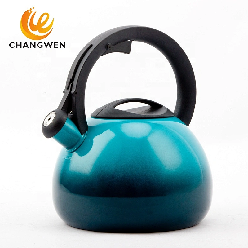 Quality 3L Blue Stainless Steel Whistling Kettle Kitchen/Home Camping Gas Hob 2 Color