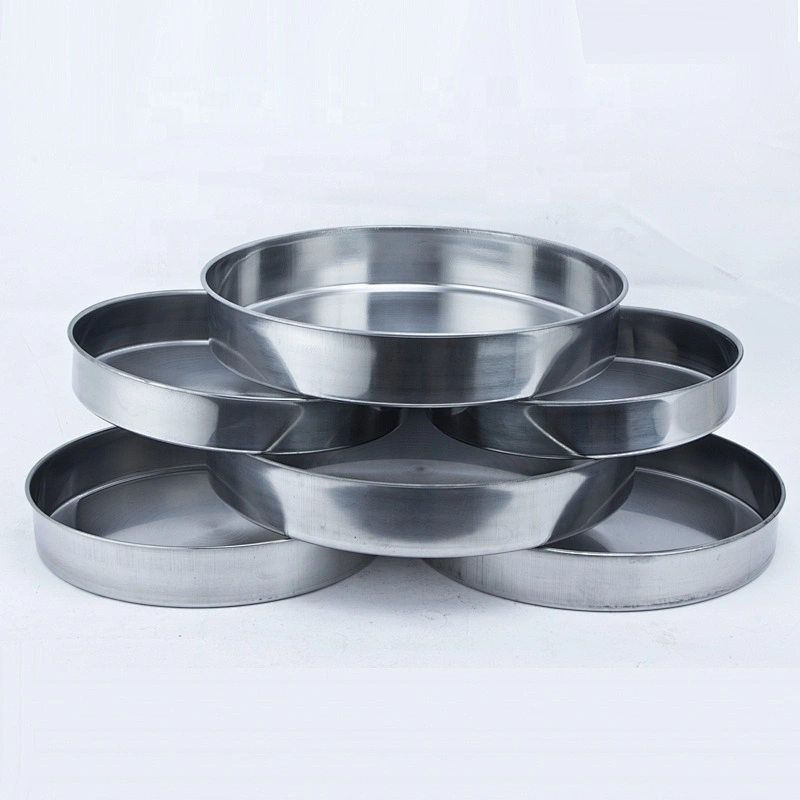 Mirror polished oven round stainless steel baking tray cake pan