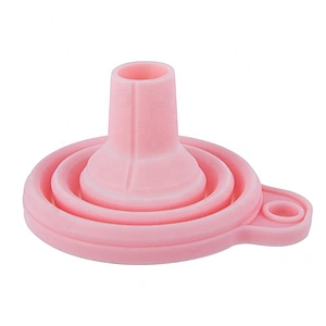 New Design Food Grade Folding Funnel Colorful Silicone Collapsible funnel Silicone Food Funnel for kitchen