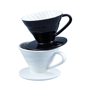 High Quality Coffee Brewing Accessories ceramics V60 shaped Coffee Filter Cup coffee Filter drippe
