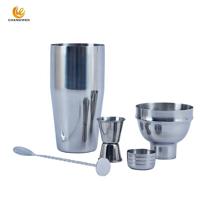 New product bar tools stainless steel cocktail shaker set 3pcs wine boston Bartender Kit