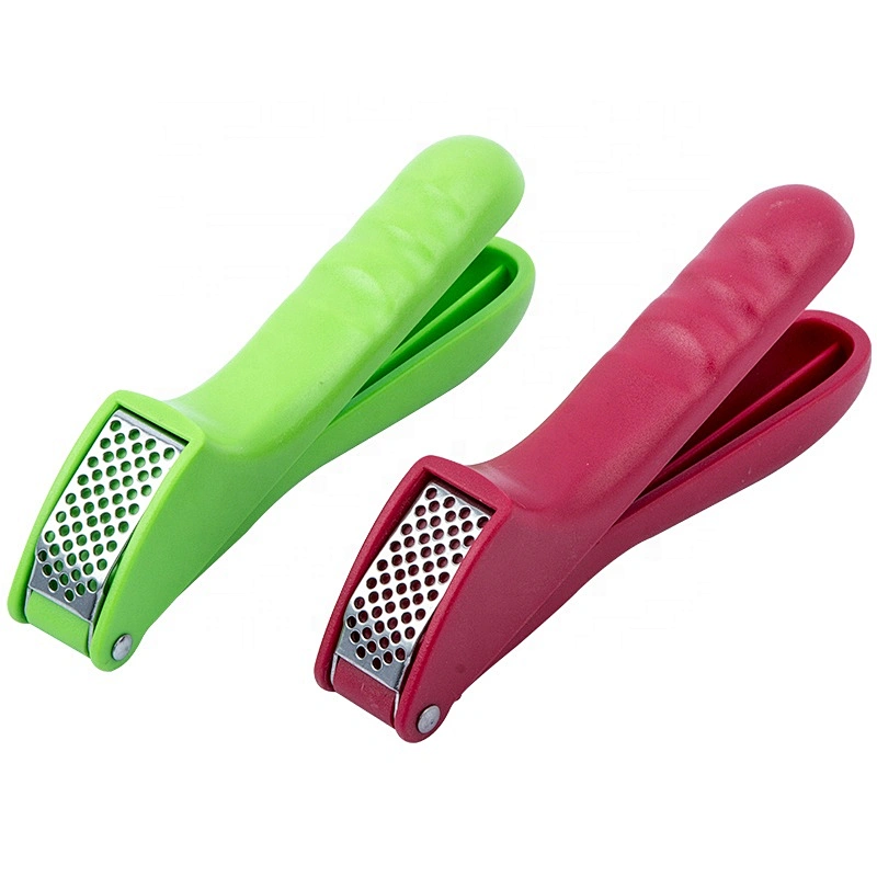 Wholesale kitchenware high quality Kitchen tool plastic handle stainless steel garlic presser