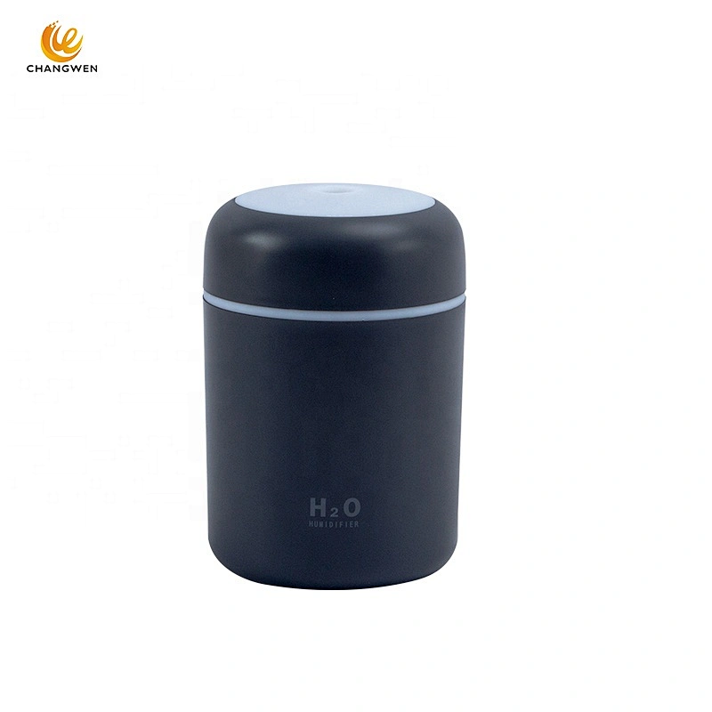 Portable 300ml USB Ultrasonic Cool Mist Maker Car Air Humidifier Purifier with Multicolor LED Light