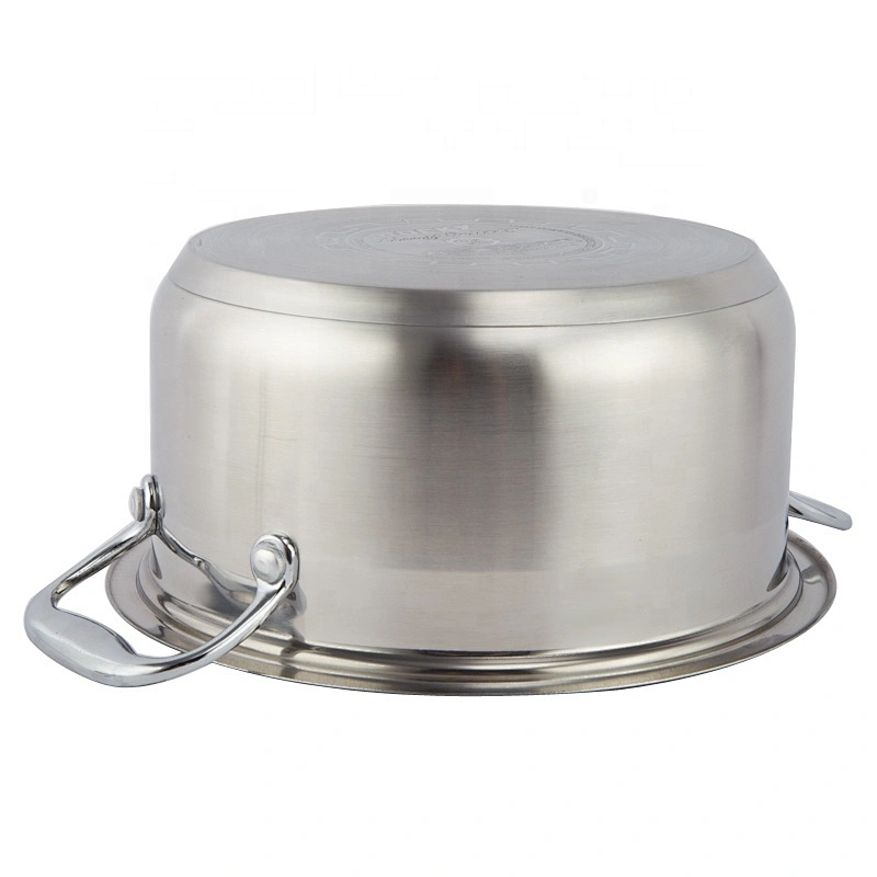 professional stainless steel big pot casserole set not aluminium