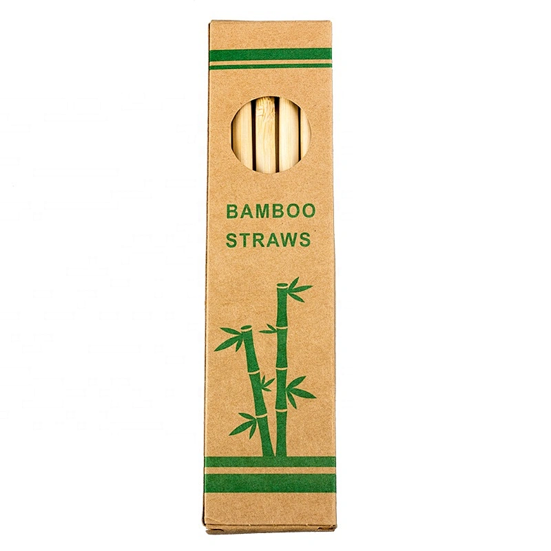 Wholesale custom Eco friendly material Reusable Natural Bamboo Drinking Straws