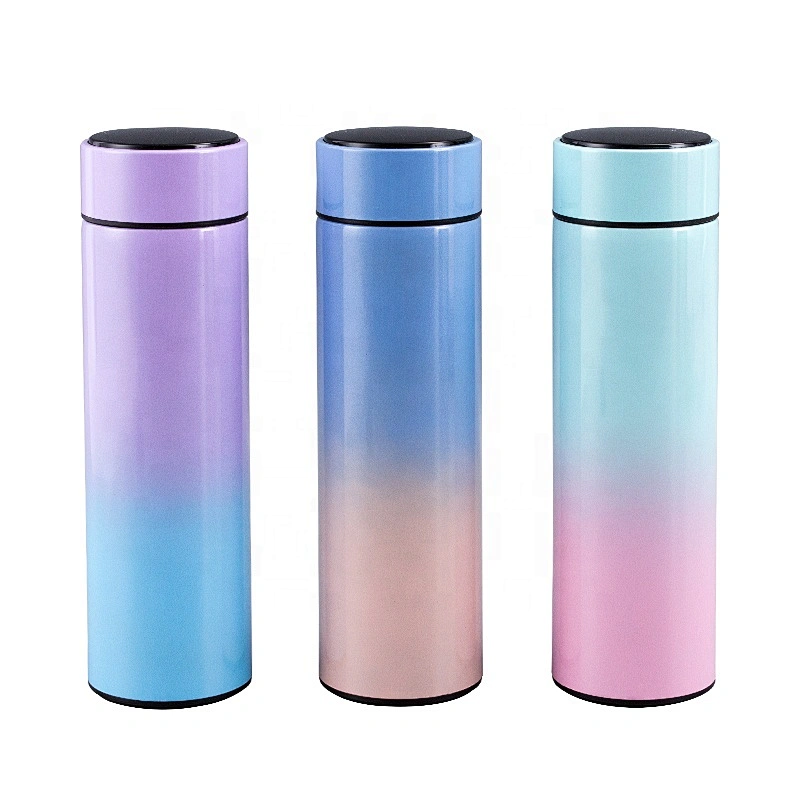 New Smart Water Bottle 304 stainless steel vacuum insulated travel tumbler/coffee mug with LED Temperature Display