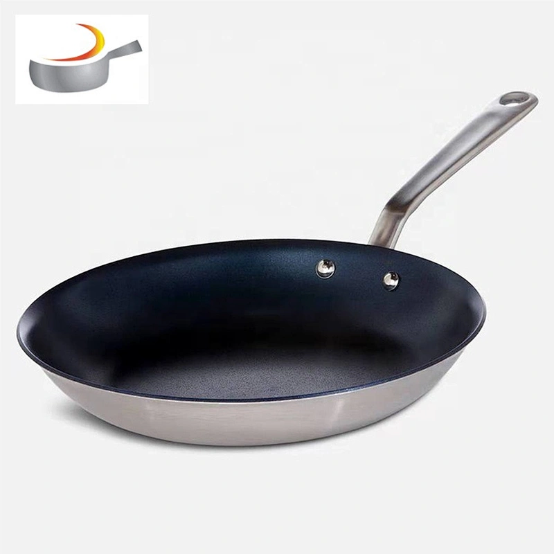 201 folded edge Frypan Set stainless steel