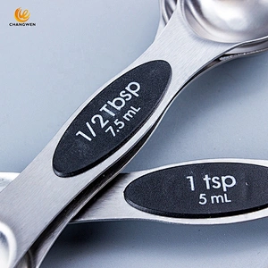 Kitchen Accessories 8pcs stainless steel double head measuring spoon set with magnets handle
