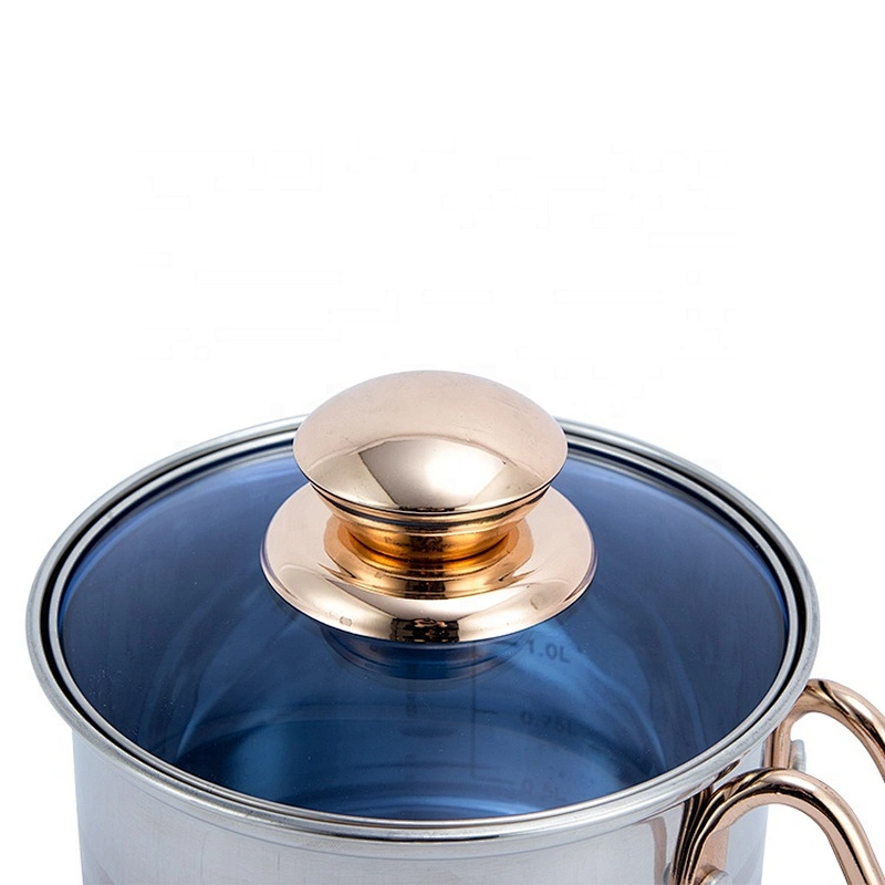 5 steps bottom ss201 milk pot stainless steel milk jug steel pot
