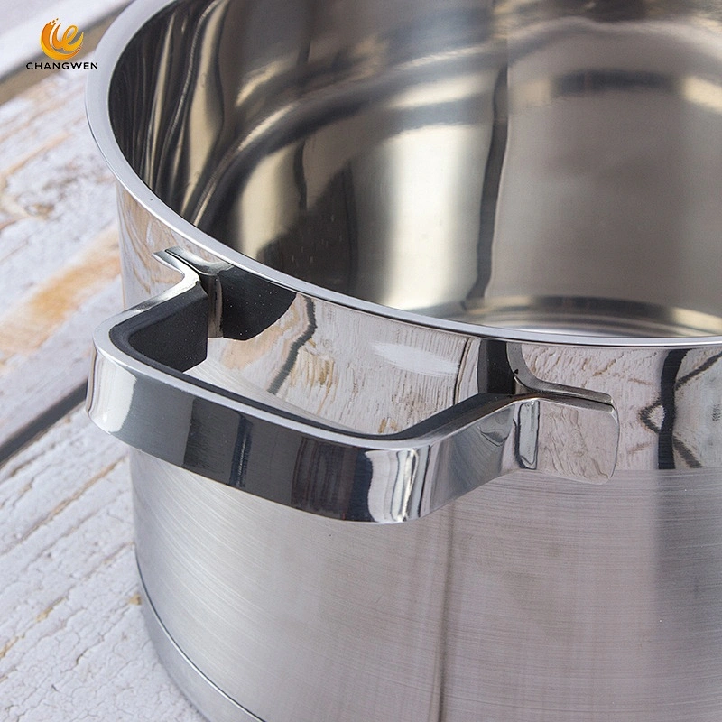 High quality kitchenware stainless steel cookware casserole sets cooking pot