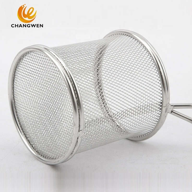 Strainer Kitchen Accessories Rectangle Wire Mesh Deep Fryer Kitchen Stainless Steel Fryer Basket