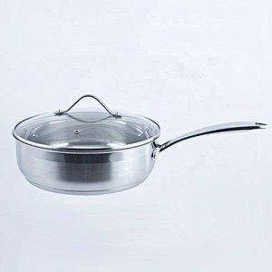 2019 New 6pcs  kitchen cooking stainless steel pot cookware sets/single
