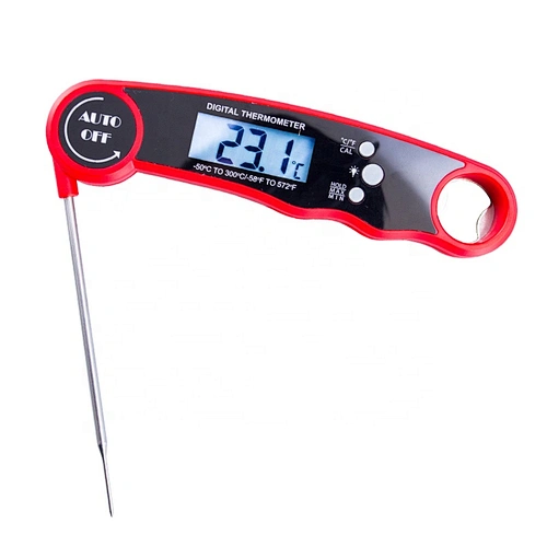 Digital Instant Read Waterproof Meat Thermometer BBQ Oven Candy Cooking Kitchen Thermometer with Foldable Probe