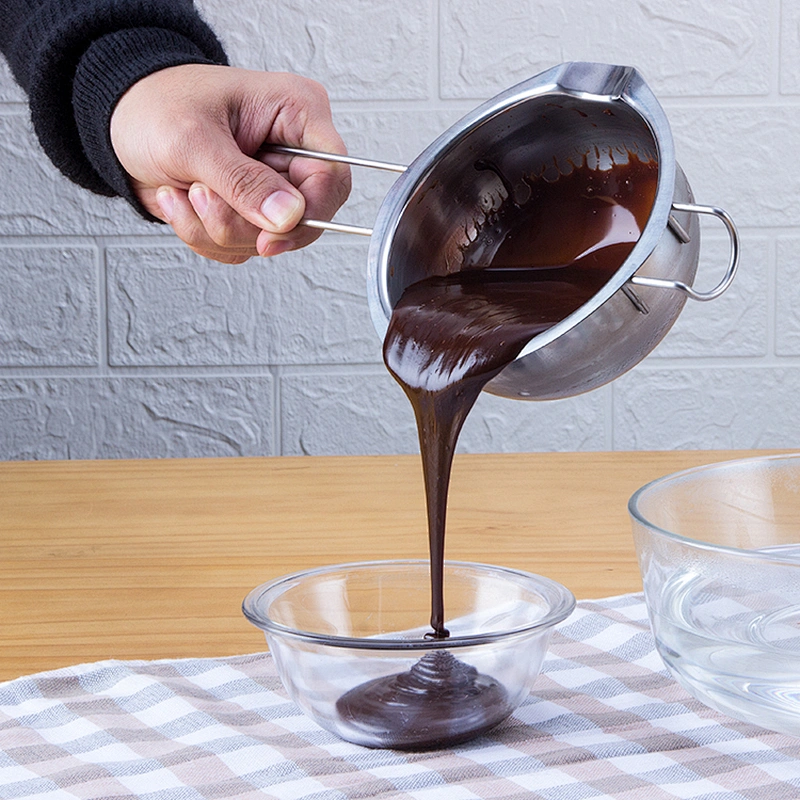 Food Grade mixing bowl Kitchenware Stainless Steel Chocolate Baking Melting Bowl