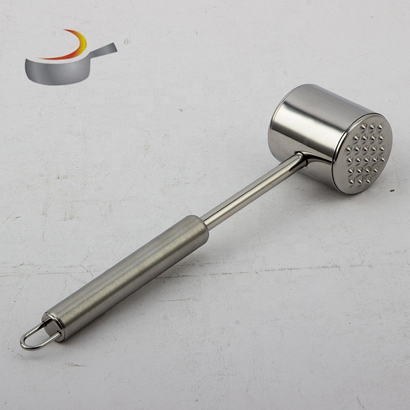 Dual Side Meat Tenderizer Mallet Heavy Duty 304 Stainless Steel Meat Pounder for Tenderizing Pork Chicken Beef Steak